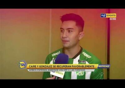 🚨Caire y González se recuperan favorablemente. Ambos esperan ansiosos volver a las canchas.