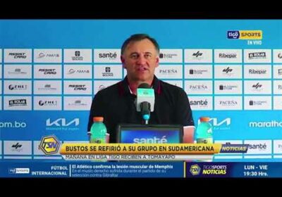🚨Bustos se refirió a su grupo en Sudamericana. Mañana en #LigaTigo reciben a Tomayapo.