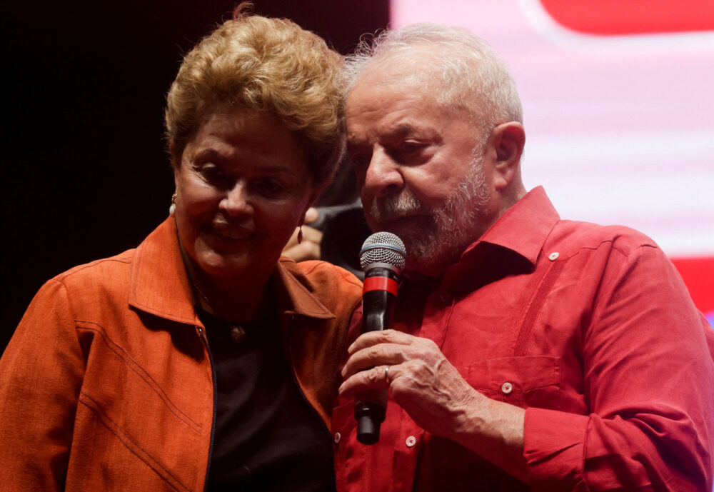 Lula da Silva compartiendo un acto con Dilma Rousseff (REUTERS/Ricardo Moraes/Archivo)