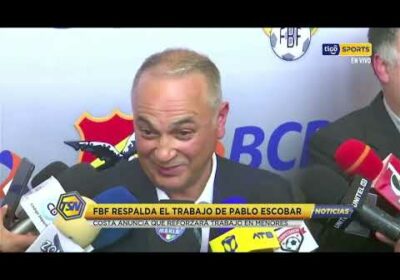 🚨FBF respalda el trabajo de Pablo Escobar. Costas anuncia que reforzará trabajo en menores.