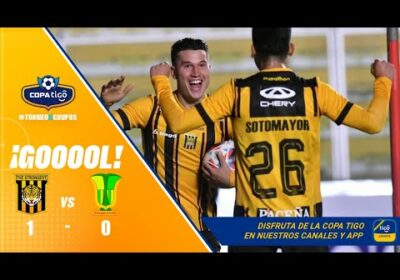 ¡Gol de The Strongest! Gran jugada colectiva que finaliza Eugenio Isnaldo para abrir el marcador.