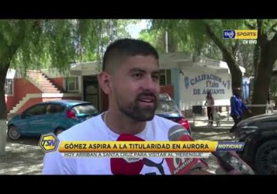 🚨Gomez aspira a la titularidad en Aurora. Hoy arriban a Santa Cruz para visitar al ‘Merengue’.