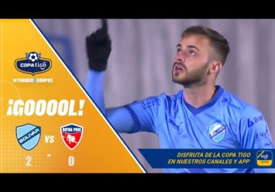 🏆¡Gol de Bolívar! Gabriel Poveda aparece por el segundo palo, estira la pierna derecha y anota.