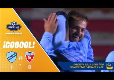 🏆¡Gol de Bolívar! Gabriel Poveda controla de pecho y define de zurda.