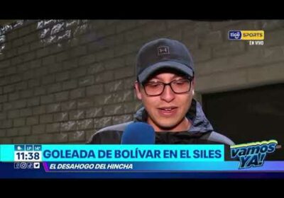 Goleada de Bolívar en el Siles. El desahogo del hincha.