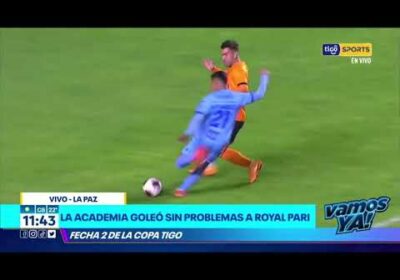Repercusiones luego de la goleada de Bolívar. 5-1 se impuso la ‘Academia’ a Royal Pari.