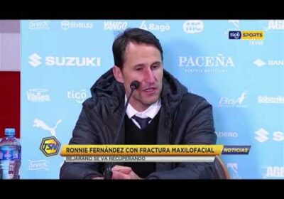 Ronnie Fernández con fractura Maxilofacial. Bejarano se va recuperando.