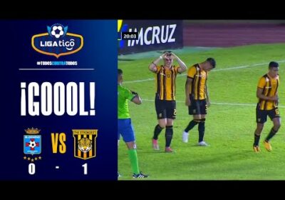 19′ ¡Gol de The Strongest! Eugenio Isnaldo aprovecha una mala entrega y anota el primer gol atigrado