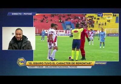 🚨Tommy Tobar – Delantero Nacional Potosí: “En el camerino siempre nacen las celebraciones”.