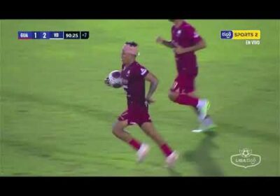 ¡Gol de Guabirá! Peredo impacta de cabeza bajo el arco para descontar el marcador sobre el final.
