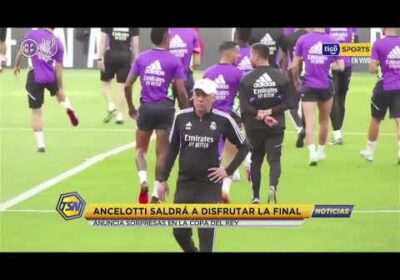Ancelotti saldrá a disfrutar la final. Anuncia sorpresas en la Copa del Rey.