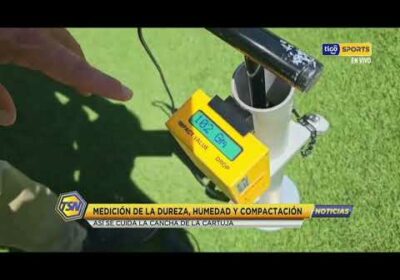 Impecable el césped del estadio la Cartuja. Te mostramos como cuidan la cancha.