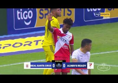 ¡Final del primer tiempo! Real Santa Cruz está igualando sin goles ante Always Ready en el Tahuichi