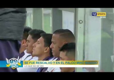 🚨Se fue Rescalvo y en el palco miró Biaggio.