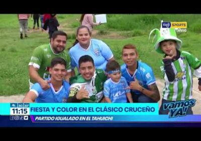 Fiesta color en el clásico cruceño. Partido igualado en el Tahuichi.
