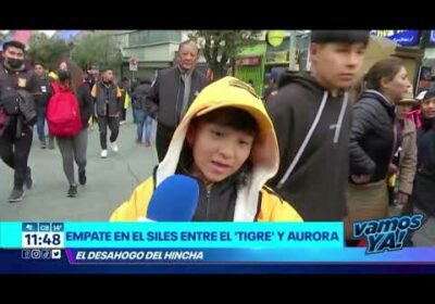 Empate en el Siles entre el ‘Tigre’ y Aurora. El desahogo del hincha.