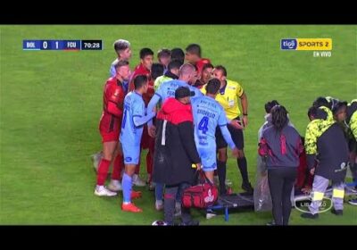 🏆¡Tensión en el Hernando Siles! Víctor Ábrego y Nicolás Ferreyra tuvieron un cruce.