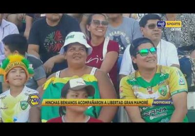 Los hinchas benianos acompañaron a Libertad Gran Mamoré en la victoria ante Oriente Petrolero.
