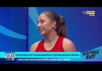 Itatí Zuleta, boxeadora de 18 años, pelea en la categoría de 53 kilos.