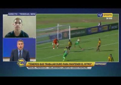 Miguel Mendoza – delantero de Mamoré: “Tenemos que trabajar duro para mantener el ritmo”.