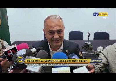 Casa de la ‘Verde’ se hará en tres fases. Esperan tener la cancha en diciembre.