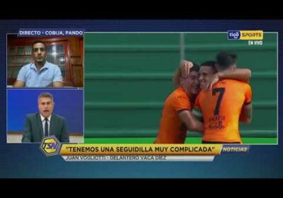 Juan Vogliotti – delantero de Vaca Díez: “The Strongest es difícil para ganar de visitante”.