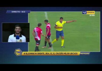 Brian López – defensor de Real Santa Cruz: “Fue un partido muy exigente”.