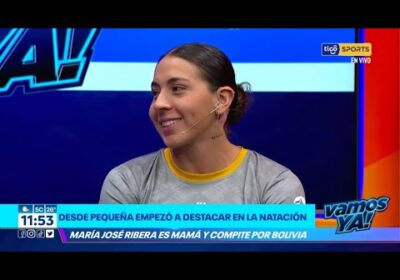 María José Ribera, una mamá que gana oro para Bolivia. Desde pequeña empezó a destacar en natación.