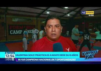 “Valentina Soliz práctica el Karate desde sus 8 años, ya fue Campeona Nacional en 7 oportunidades”.