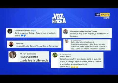 Nicole Rossell nos muestra que dice La Voz de Hincha con la victoria de Bolívar.