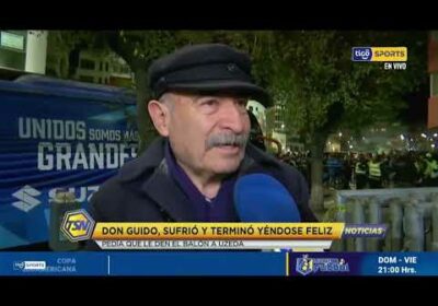 🚨Don Guido, sufrió y terminó yéndose feliz. Pedia que le den el balón a Uzeda.