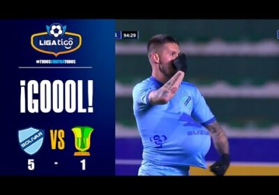 ¡Gol de Bolívar! Gran jugada de Patricio Rodríguez para anotar el quinto gol.
