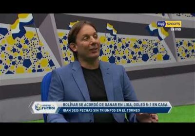 ‘Gato’ Fernández: “Este 5-1 puede encaminar a Bolívar en la Liga”.