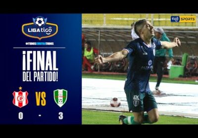 🏆¡Final del partido! Real Tomayapo goleó a Independiente en Sucre y se llevó los tres puntos.