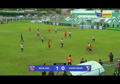 ¡Final del primer tiempo! Se cumplió la primera parte donde Royal Pari está venciendo por la mínima.