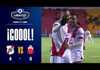 🏆60′ ¡Gol de Nacional Potosí! Tommy Tobar anota el cuarto para su equipo y el tercero en su cuenta.