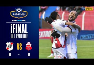 🏆¡Final del partido! Nacional Potosí goleó a Guabirá con un Tommy Tobar inspirado.