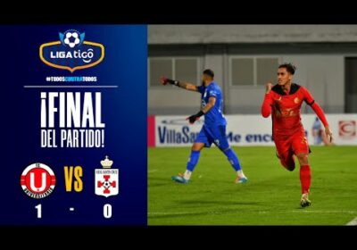 90+5′ ¡Final del partido! Triunfo de FC Universitario sobre Real Santa Cruz con gol de Rodrigo Llano
