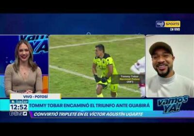 VamosYa❗️Tommy Tobar encaminó el triunfo ante Guabirá. Convirtió triplete.