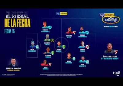 Este es el Once ideal de la Fecha 15 en la Liga Tigo.