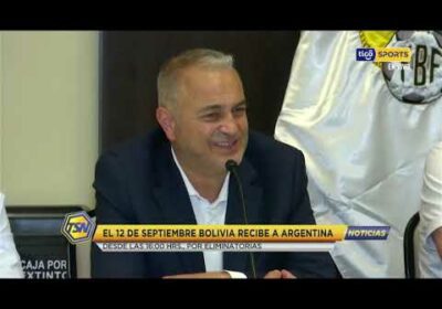 🚨El 12 de Bolivia recibe a Argentina por las eliminatorias.