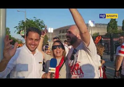 ¡Los hinchas sevillanos están con todo previo a la gran final de la Europa League!