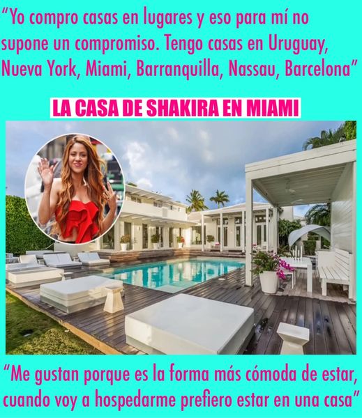 Las casas de Shakira, en Uruguay, Nueva York, Miami, Barranquilla