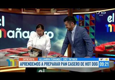 Pan casero de Hot Dog con la chef Alejandra Fernández