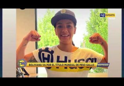 La boliviana, Camila Campos, va por el titulo mundial de peso gallo.