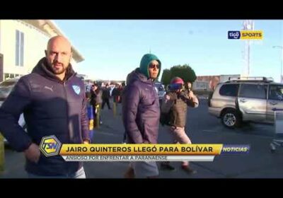 🚨Jairo Quinteros llegó para Bolívar. Ansioso por enfrentar a Paranaense.