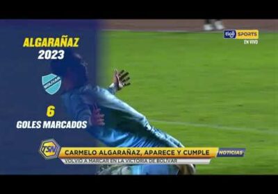 🚨Carmelo Algarañaz, aparece y cumple. Volvió a marcar en la victoria de Bolívar.