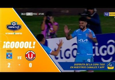 47′ ¡Gol de Blooming! Gastón Rodríguez aprovecha un despeje corto de Almada y anota el segundo gol.