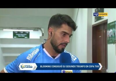 Gastón Rodríguez converso con la Cancha de Laboratorio fútbol post victoria de Blooming