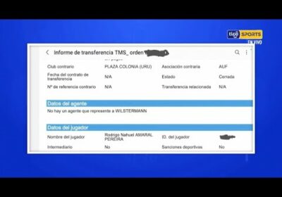 Amaral fue registrado en Comet sin sanciones.